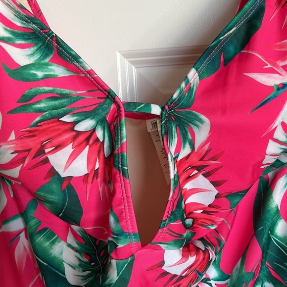 Pink Ruffle Sleeve Bathing Suit - Picture 4 of 5